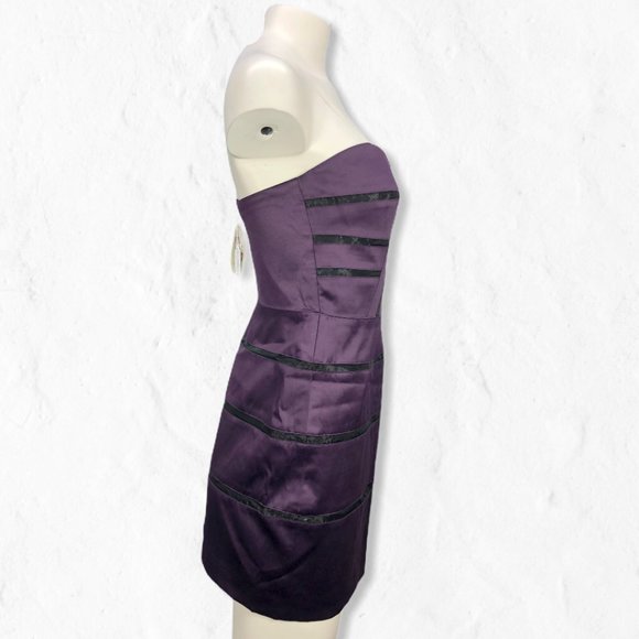 NWT BCBGeneration Violet Seamed Bustier Dress Sz 4 - Picture 3 of 11